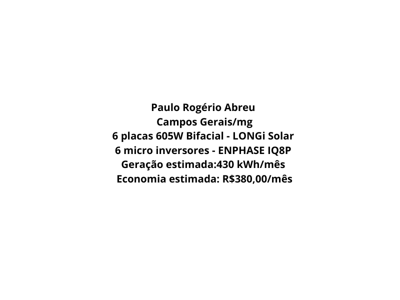 Instalação painel solar